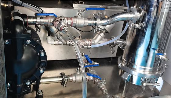 Máquina de limpeza industrial de pulverização de aço inoxidável Antiwear para estêncil