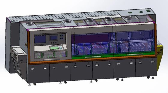 Máquina de limpeza de fluxo de três fases Máquina de lavar de componentes duráveis e multifuncionais